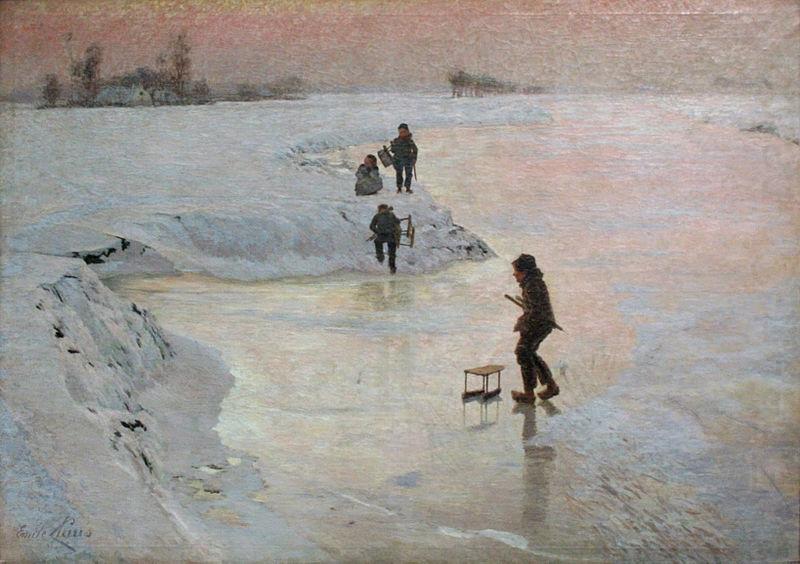 Emile Claus Skaters china oil painting image
